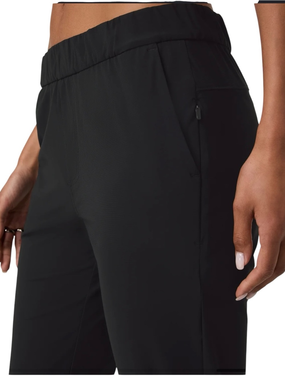 Vuori Miles Ankle Pant Womens Sz Large Black Pockets Gym Athleisure Performance - Picture 5 of 9